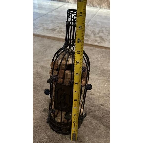 Metal Rustic Wine Bottle Cork Cage Holder - Picture 5 of 9